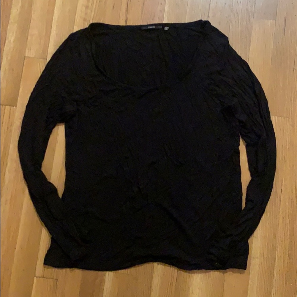 Long Sleeve black Tahari tshirt